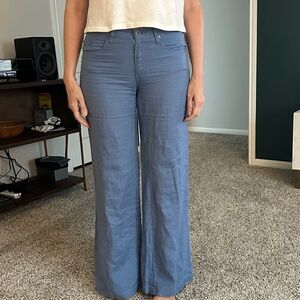 Jigsaw London blue linen pants -size 2